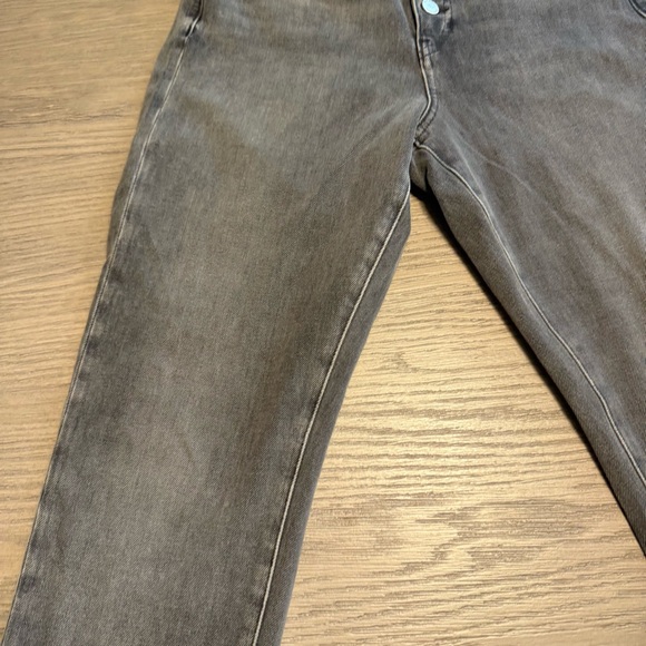 Banana Republic High-Rise Slim Button Fly Gray Jeans Sz 28 Minimalist Dark Denim - Picture 4 of 9
